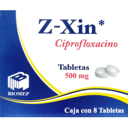 Z-xin 500mg c/8 tabletas