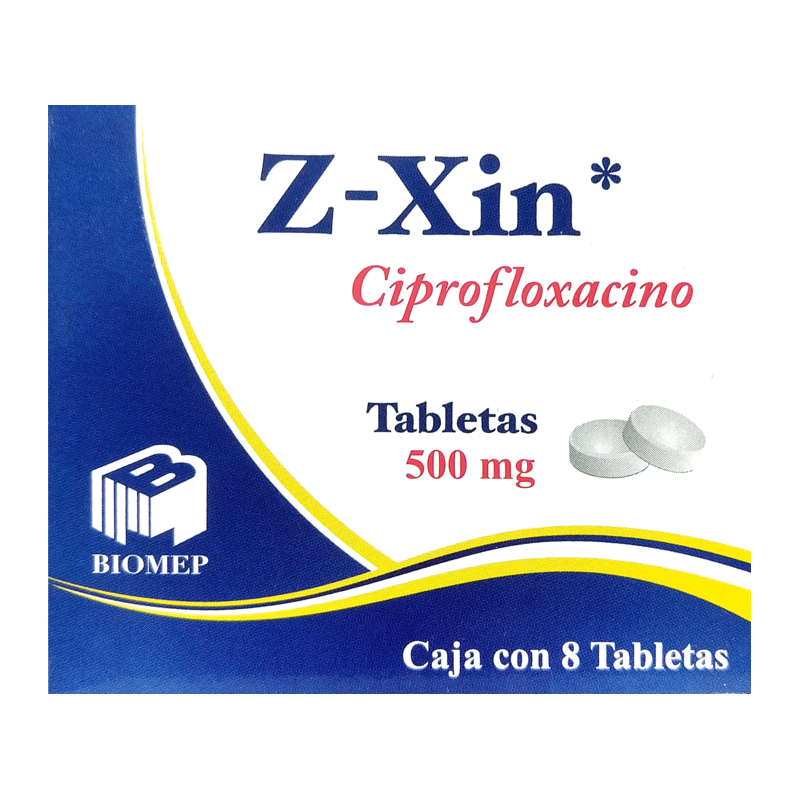 Z-xin 500mg c/8 tabletas