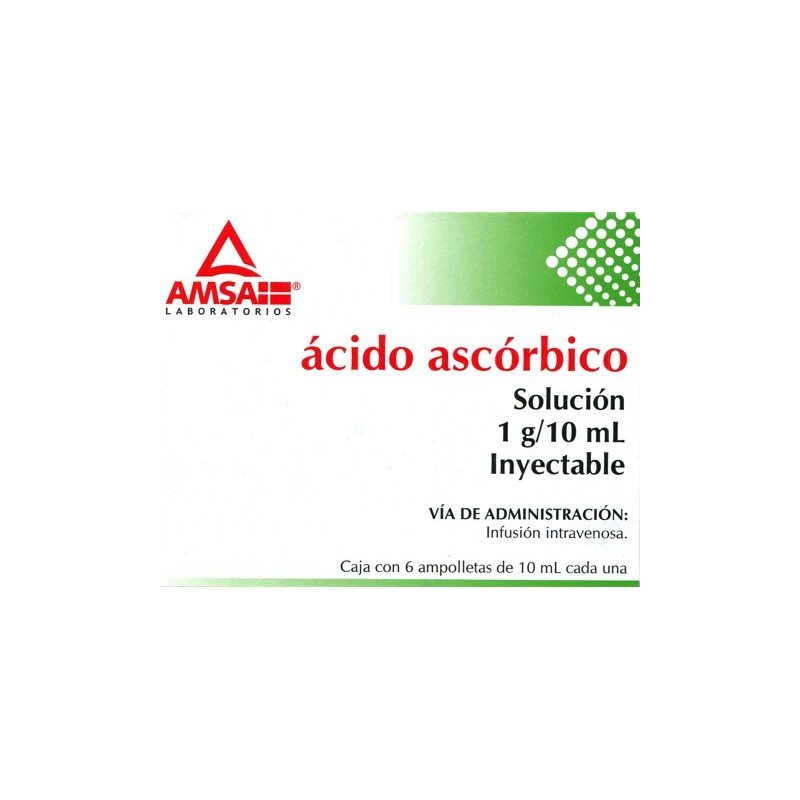 Acido ascorbico c/6 amp. 1 gr.