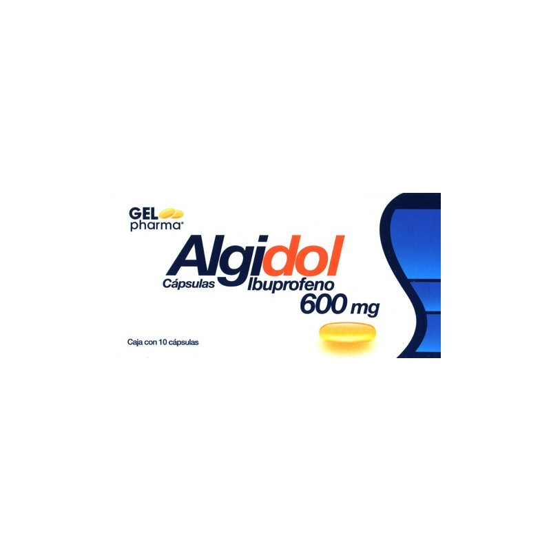 Algidol c/10 capsulas de gel 600 mg.