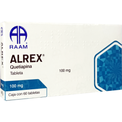 Alrex caja c/60 tabs quetiapina 100mg