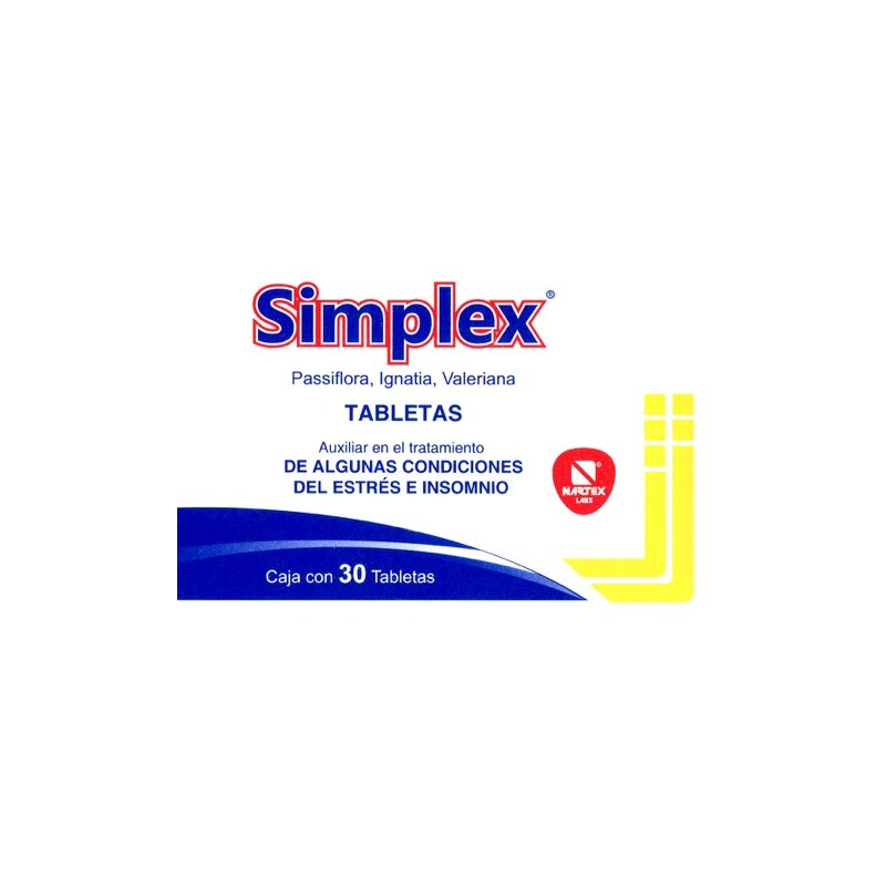 Simplex c/30 tabs.