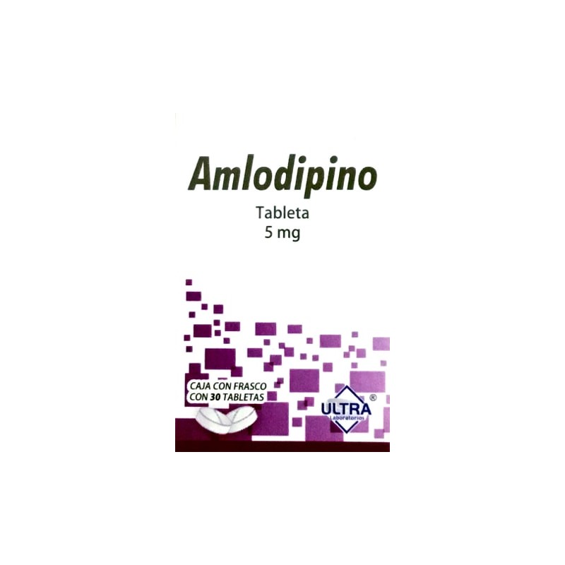 Amlodipino c/30 tabs. 5 mg.