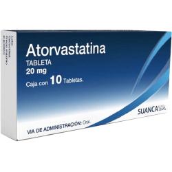 Atorvastatina c/10 tabs. 20 mg