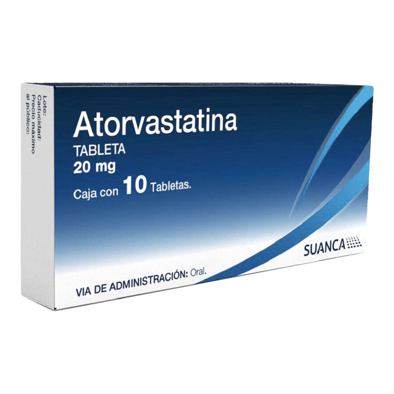 Atorvastatina c/10 tabs. 20 mg
