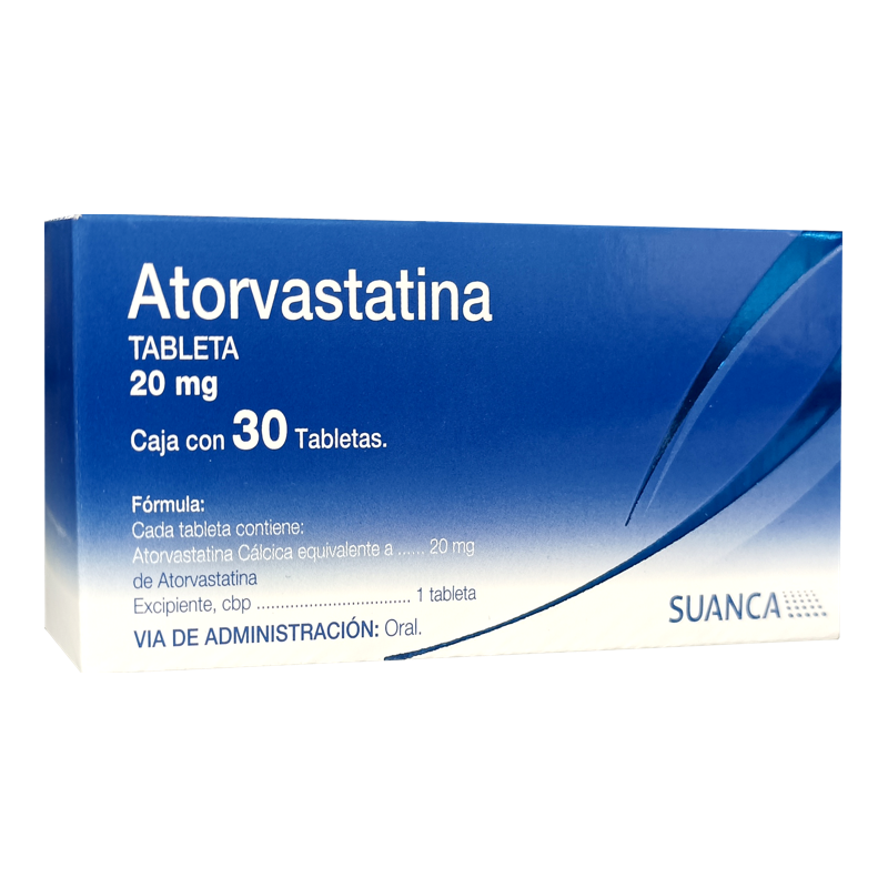 Atorvastatina c/30 tabs. 20 mg.