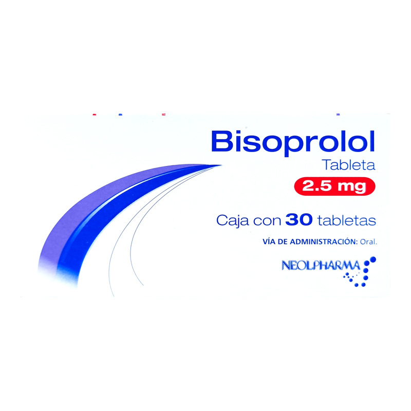Bisoprolol c/30 tabs. 2.5 mg.
