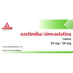 Ezetimiba/simvastatina c/28 tabs. 10mg/20mg