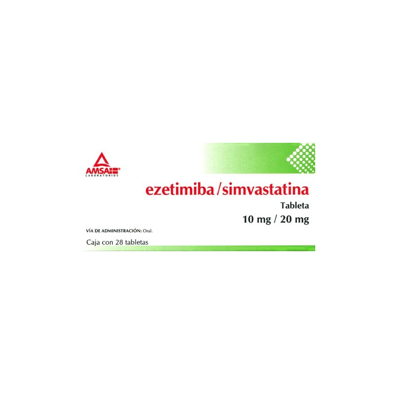Ezetimiba/simvastatina c/28 tabs. 10mg/20mg