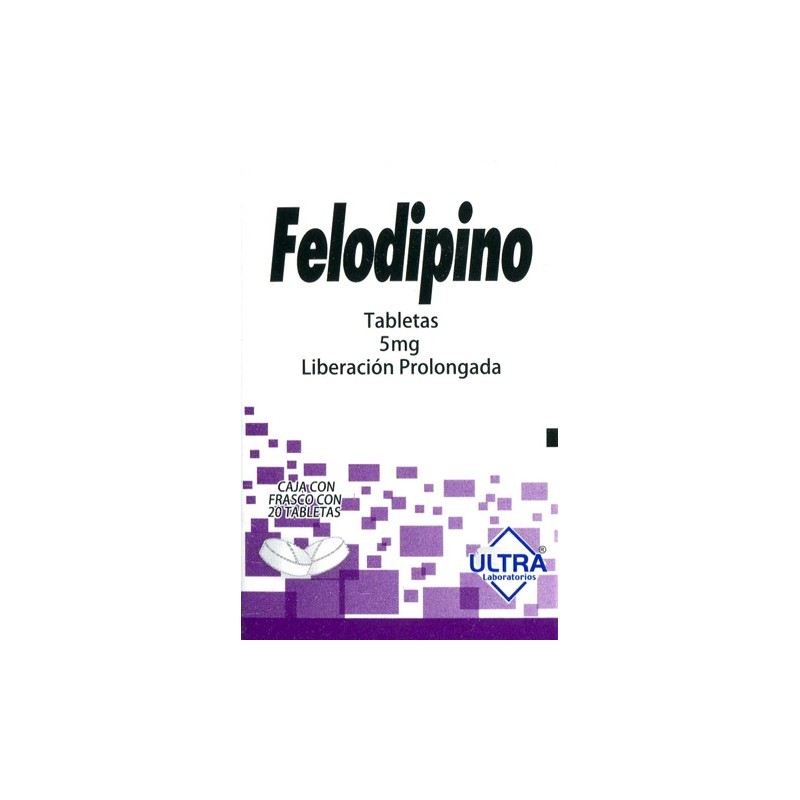 Felodipino c/20 tabs. 5 mg.