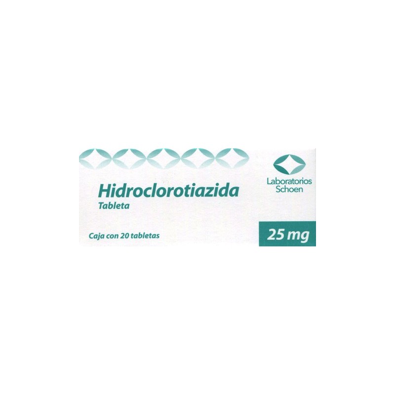 Hidroclorotiazida c/20 tabs. 25 mg