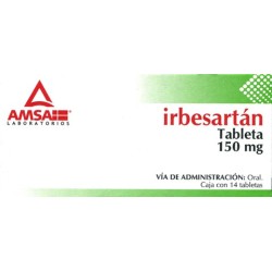 Irbesartan c/14 tabs. 150 mg.