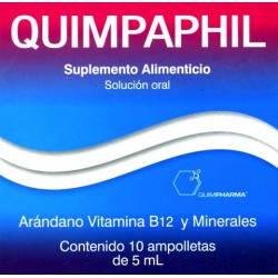 Quimpaphil sol. ingerible c/10 amp.