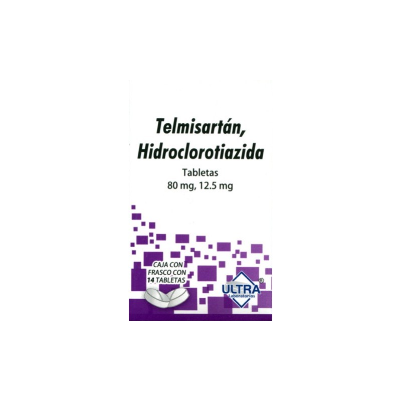 Telmisartan/hidroclorotiazida 80/12.5mg c/14 tabs