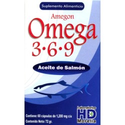 Amegon omega 3 6 9 c/60 caps. de gel