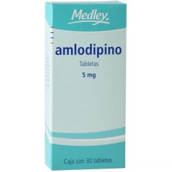 Amlodipino (medley) c/30 tabs. 5 mg.