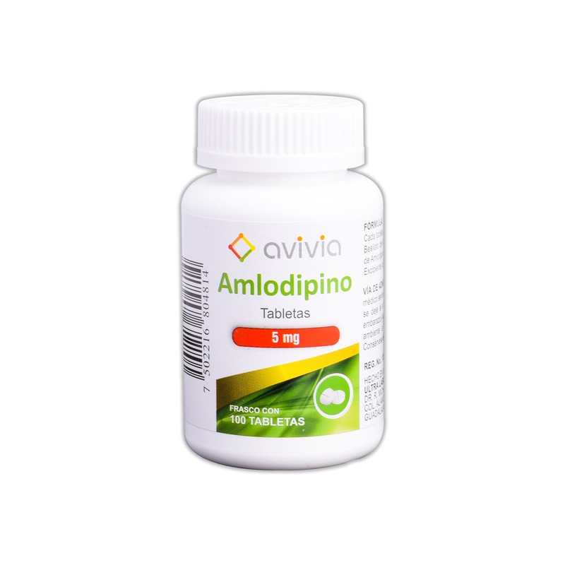 Amlodipino tab c/100 5 mg