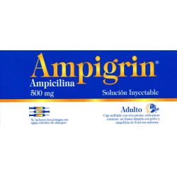 Ampigrin c/3 ampulas adulto y jeringas