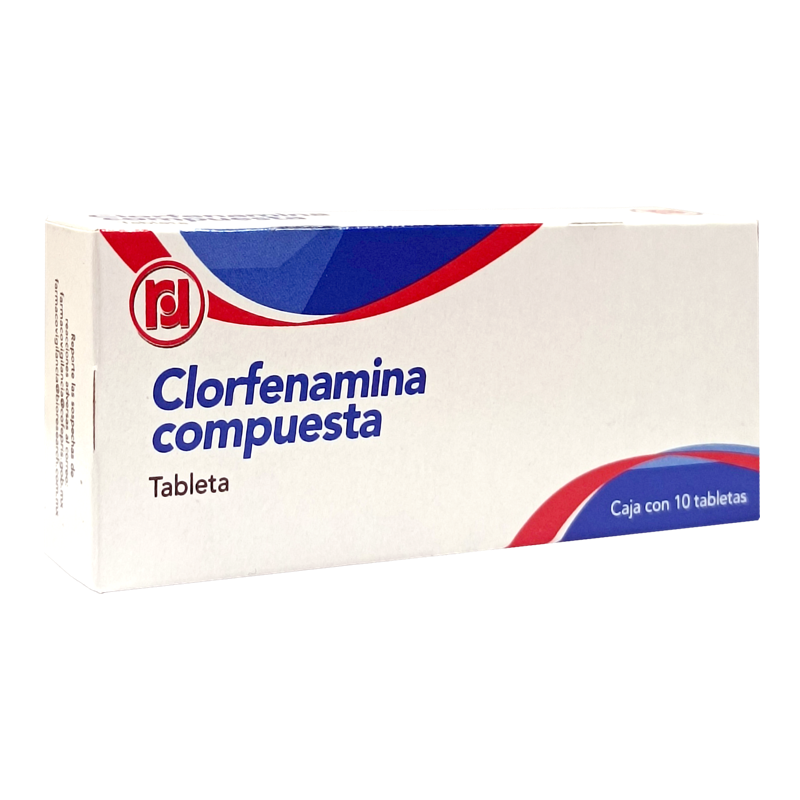 Clorfenamina compuesta c/10 tabs.