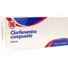 Clorfenamina compuesta c/10 tabs.