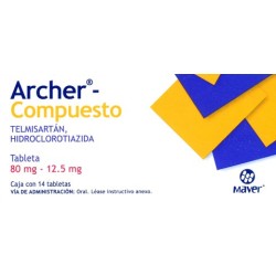 Archer-compuesto c/14 tabs. 80mg/12.5mg