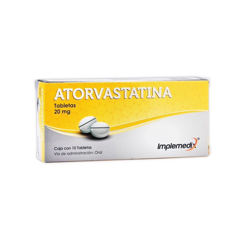 Atorvastatina c/10 tabs. 20 mg.