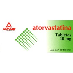 Atorvastatina c/10 tabs. 40 mg.