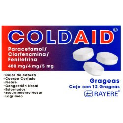 Coldaid c/12 grageas