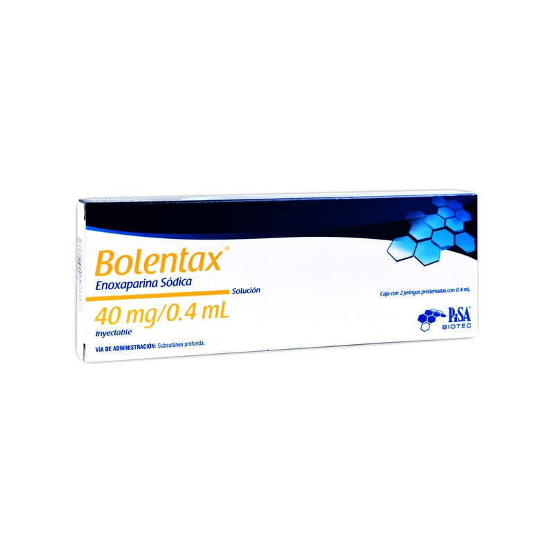 Bolentax sol. iny. c/2 jgas. prellenadas 40 mg/0.4 ml.