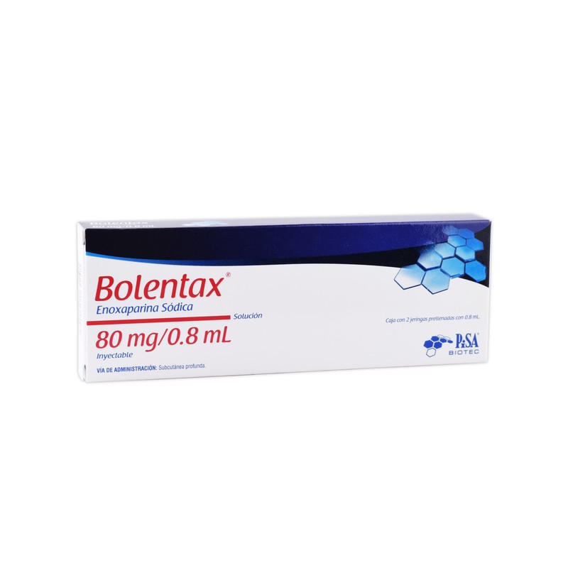 Bolentax sol. iny. c/2 jgas. prellenadas 80 mg/0.8 ml.