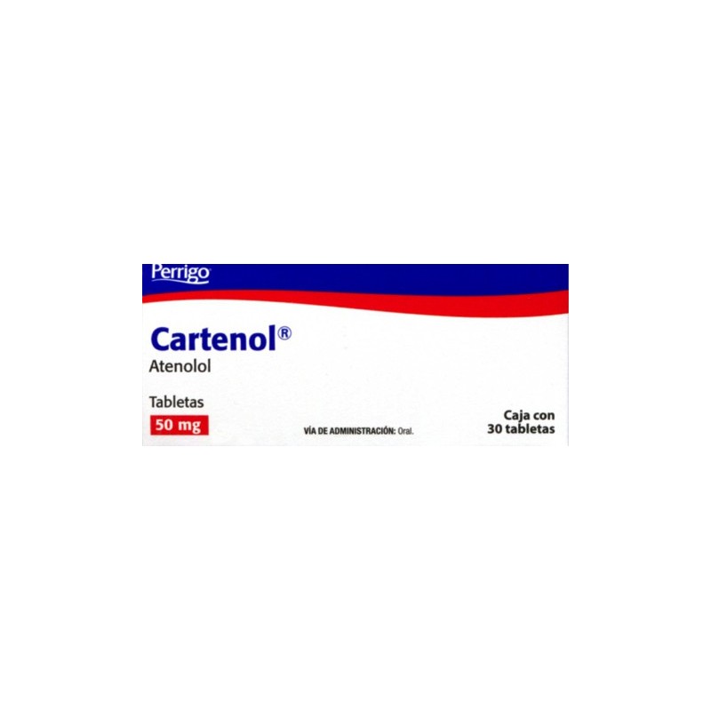 Cartenol c/30 tabs. 50 mg.