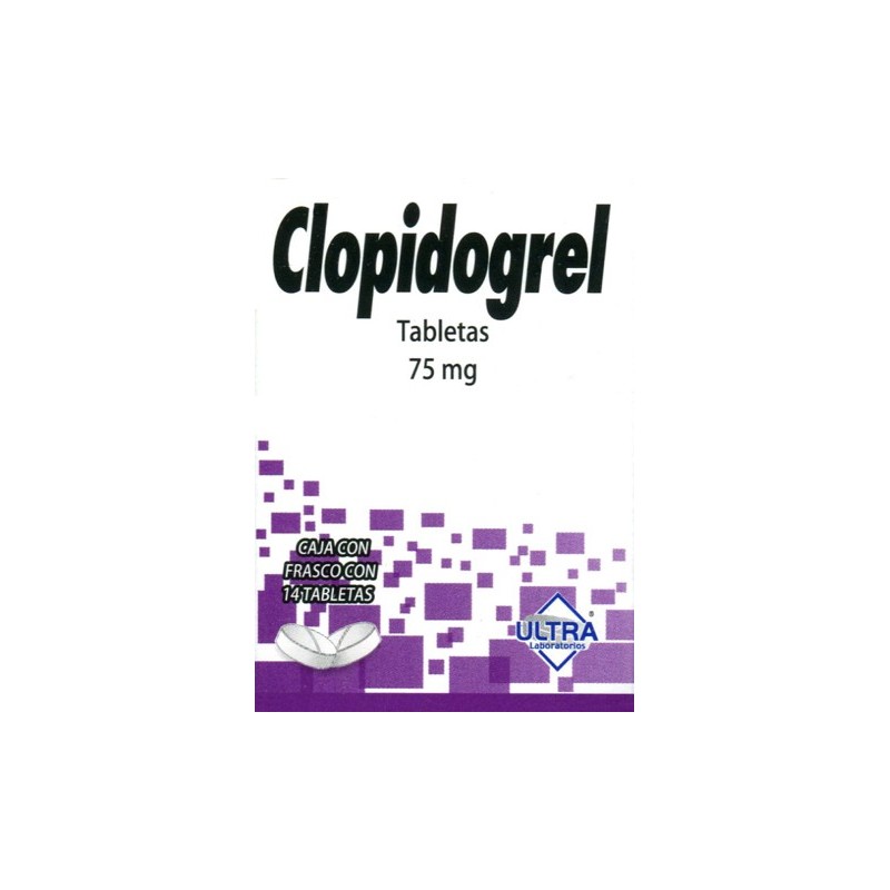 Clopidogrel c/14 tabs. 75 mg.