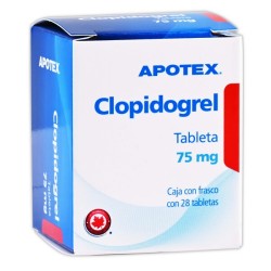 Clopidogrel tab 75mg c/28 tabletas