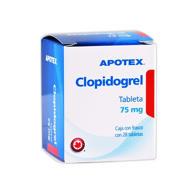 Clopidogrel tab 75mg c/28 tabletas
