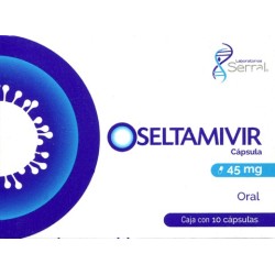 Oseltamivir c/10 caps. 45 mg.