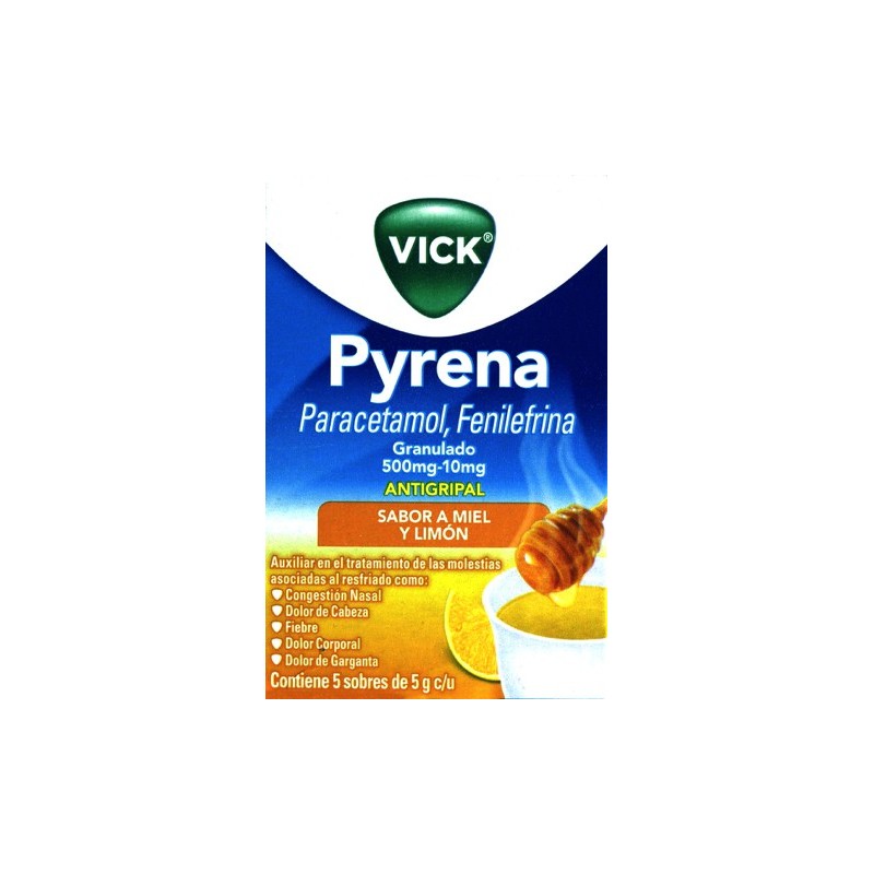 Vick pyrena miel/limon c/5 sobres