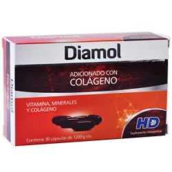 Diamol adiocinado c/colageno c/30 caps. 1.2 g.