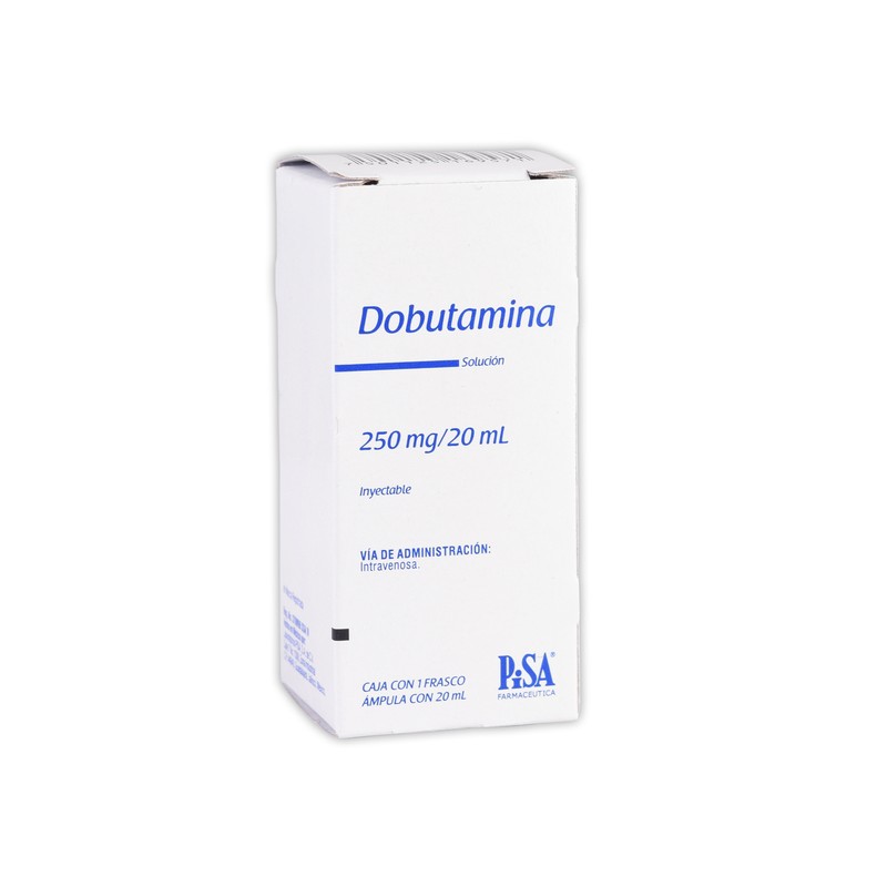 Dobutamina  sol. iny. c/1 fco. amp. 250 mg/20 ml.
