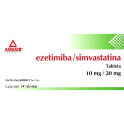 Ezetimiba/simvastatina c/14 tabs. 10mg/20mg