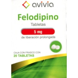 Felodipino c/20 tabs. 5 mg.