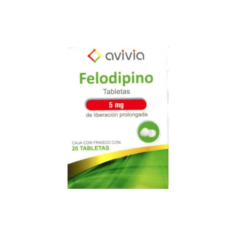 Felodipino c/20 tabs. 5 mg.