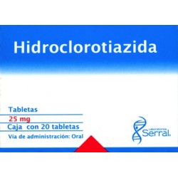 Hidroclorotiazida c/20 tabs. 25 mg.