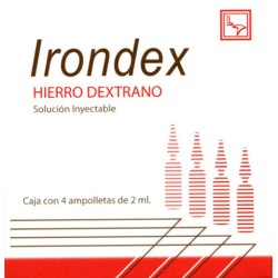 Irondex c/4 ampulas 100 mg.