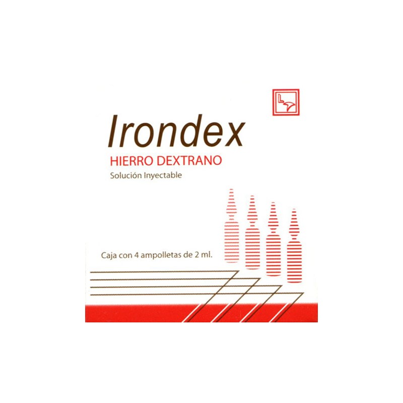 Irondex c/4 ampulas 100 mg.