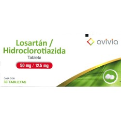 Losartan/hidrocloro. c/30 tabs. 50/12.5mg