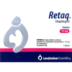 Retaq c/28 tabletas 75 mg.