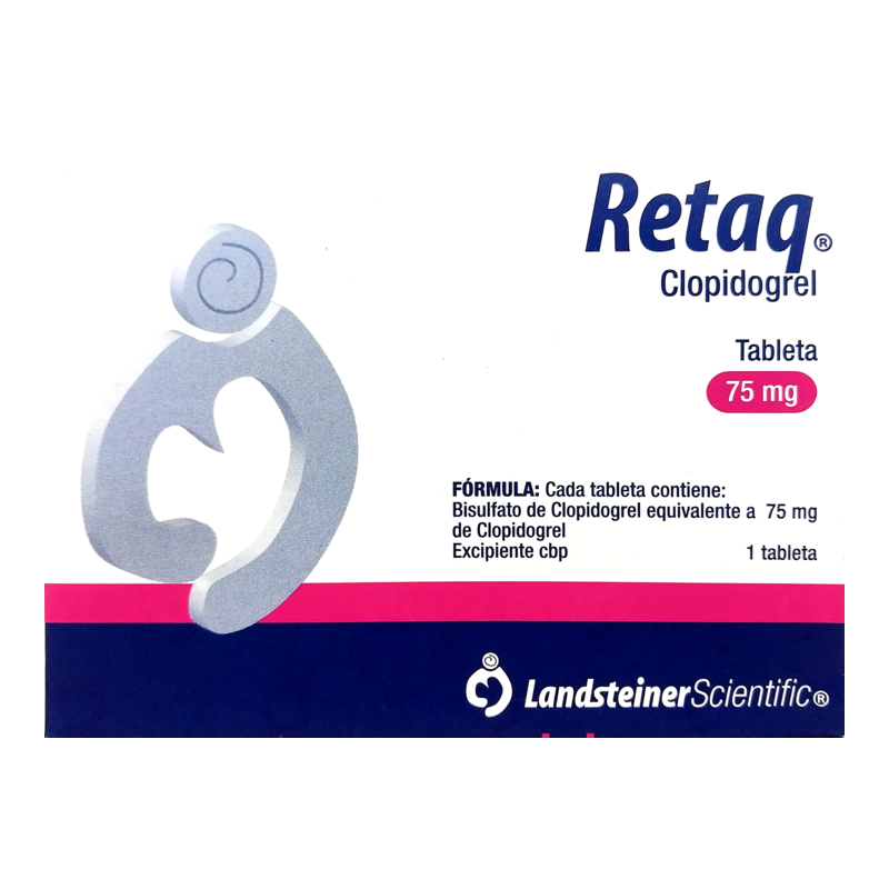 Retaq c/28 tabletas 75 mg.