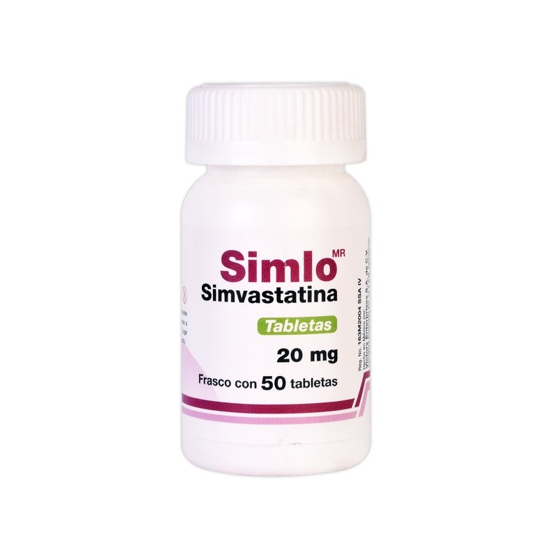 Simlo c/50 tabs. 20 mg.