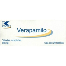 Verapamilo c/20 tabs. 80 mg.