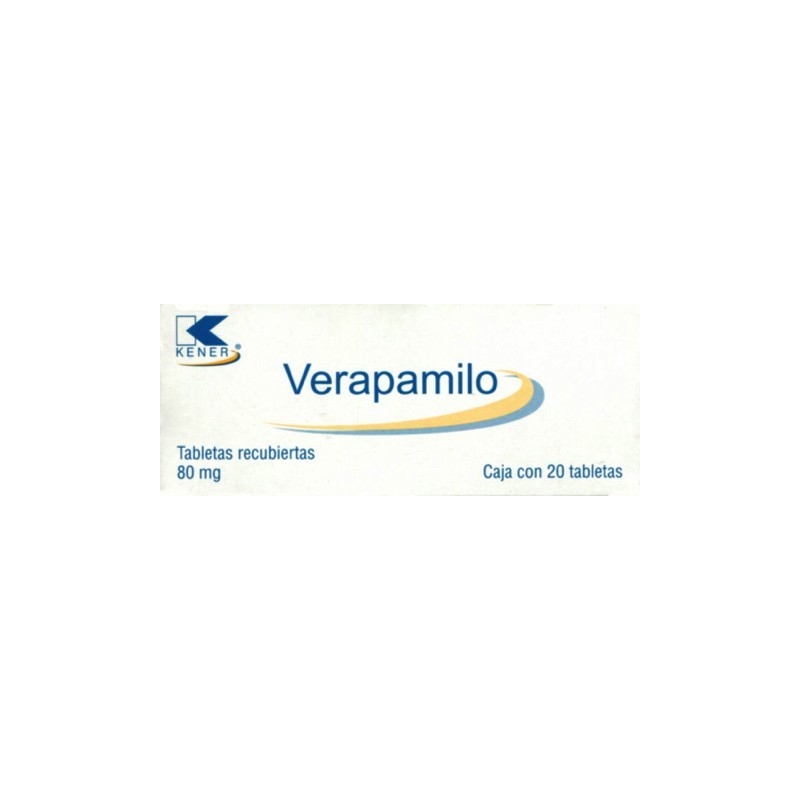 Verapamilo c/20 tabs. 80 mg.